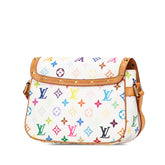 ルイ ヴィトン モノグラム マルチカラー ソローニュ 斜め掛け ショルダーバッグ M92661 ブロン ホワイト PVC レザー レディース LOUIS VUITTON 【中古】